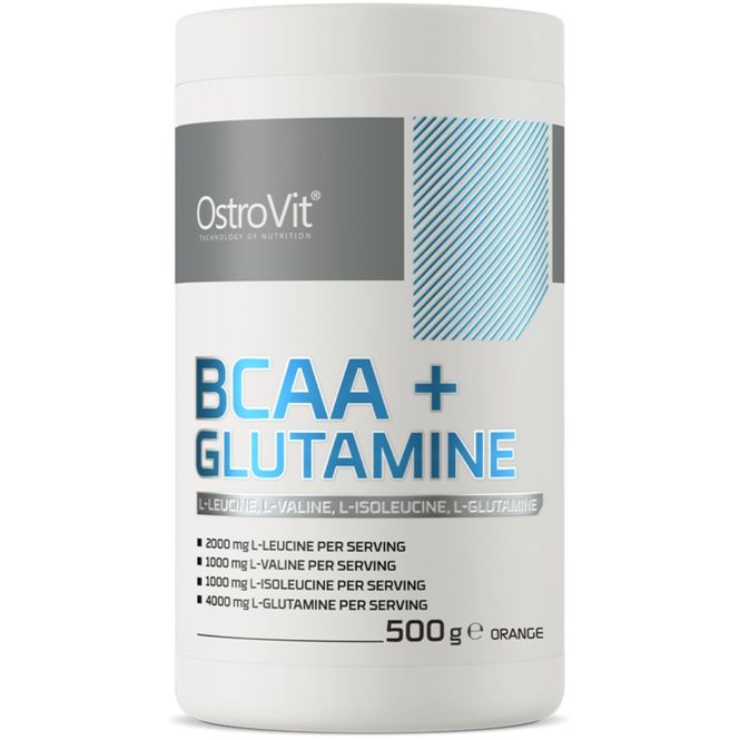 Hovedbilde OstroVit BCAA + Glutamine Orange 500g 