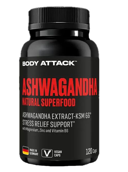 Hovedbilde Body Attack Ashwaganda 120 kapsler