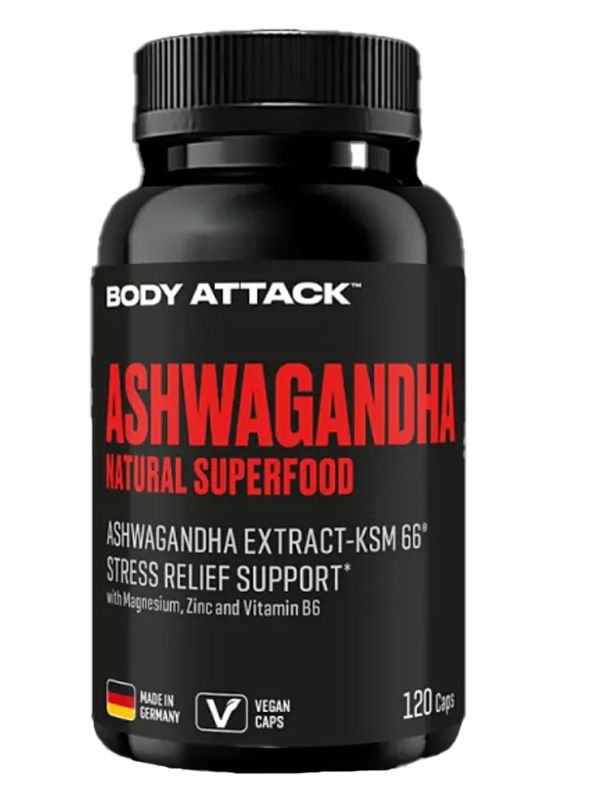 Body Attack Ashwaganda 120 kapsler