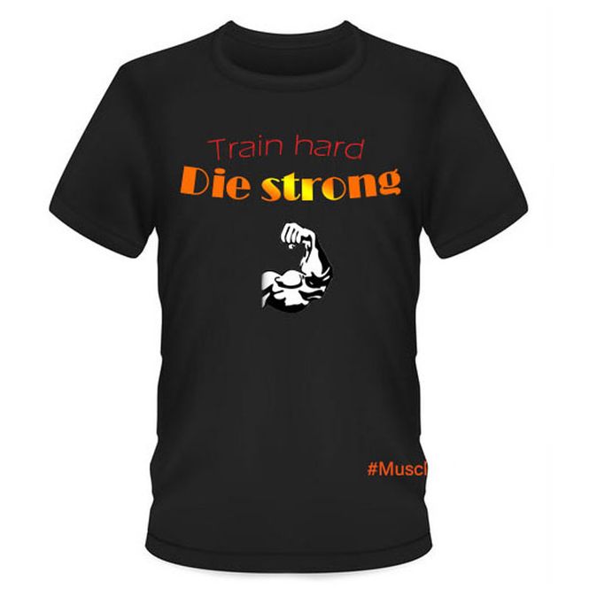 Hovedbilde Posedown Train Hard Die Strong Tee