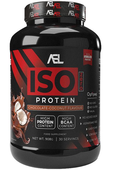 Hovedbilde ASL Whey ISO Zero Protein Chocolate Coconut 908g