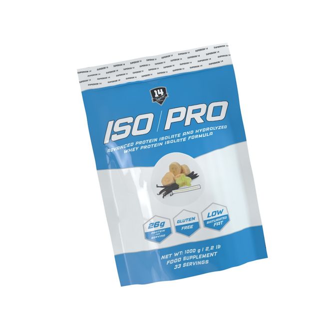 Hovedbilde Superior 14 Whey Iso Pro Zero Vanilla & Banana 1kg